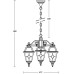 Уличный светильник подвесной FARO 91170/3 Bl Oasis Light