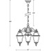 Уличный светильник подвесной FARO-FROST S 91170fS/3 Bl Oasis Light