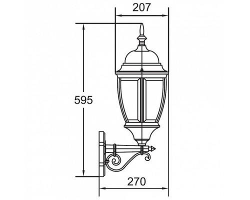 Настенный фонарь уличный 91201L Bl Oasis Light Настенный фонарь уличный 91201L Bl Oasis Light