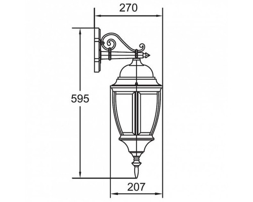 Настенный фонарь уличный 91202L Bl Oasis Light Настенный фонарь уличный 91202L Bl Oasis Light