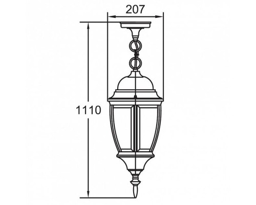Уличный светильник подвесной 91205L Bl Oasis Light Уличный светильник подвесной 91205L Bl Oasis Light