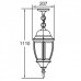 Уличный светильник подвесной 91205L Bl Oasis Light