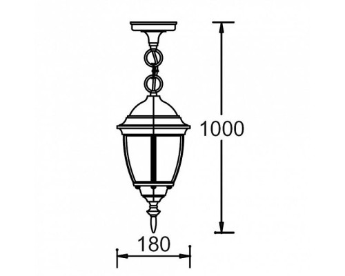 Уличный светильник подвесной 91205S Gb Oasis Light Уличный светильник подвесной 91205S Gb Oasis Light