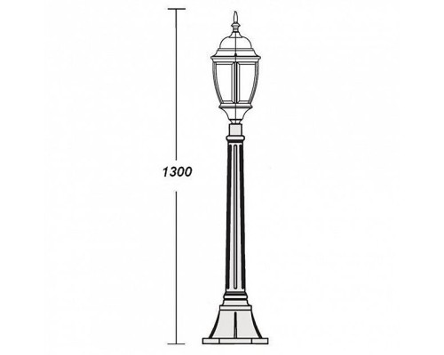 Наземный фонарь 91207L Bl Oasis Light Наземный фонарь 91207L Bl Oasis Light