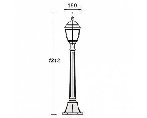 Наземный фонарь 91207S Gb Oasis Light Наземный фонарь 91207S Gb Oasis Light