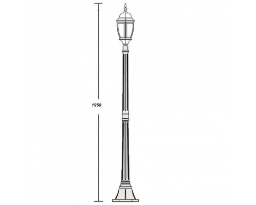 Наземный фонарь 91208L Bl Oasis Light Наземный фонарь 91208L Bl Oasis Light