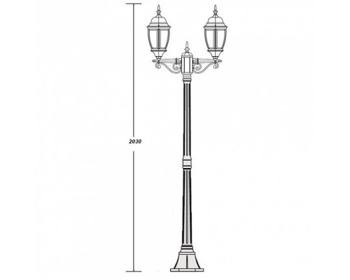 Наземный фонарь 91208LA Bl Oasis Light Наземный фонарь 91208LA Bl Oasis Light