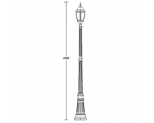 Наземный фонарь 91209L Bl Oasis Light Наземный фонарь 91209L Bl Oasis Light