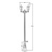 Наземный фонарь ARSENAL L 91210LA B2 Bl Oasis Light