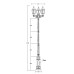 Наземный фонарь ARSENAL L 91210LB E7 02 Bl Oasis Light