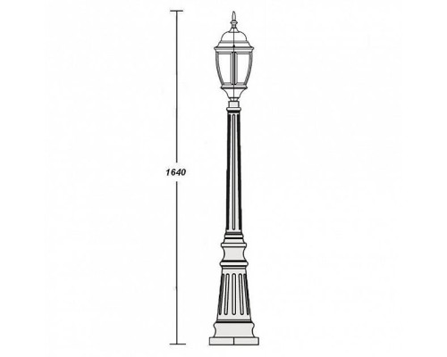Наземный фонарь 91211L Bl Oasis Light Наземный фонарь 91211L Bl Oasis Light