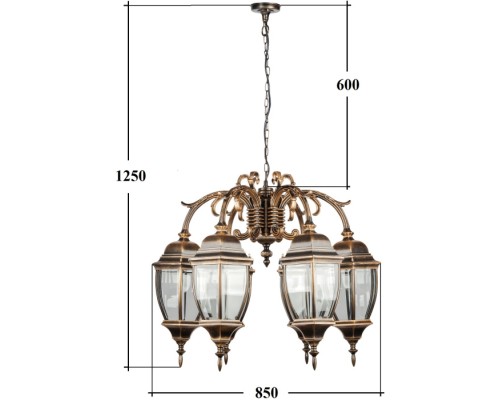 Уличный светильник подвесной ARSENAL L 91270L/6/16 Gb Oasis Light Уличный светильник подвесной ARSENAL L 91270L/6/16 Gb Oasis Light