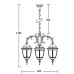 Уличный светильник подвесной ARSENAL S 91270S/3/16 Gb Oasis Light