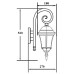 Настенный фонарь уличный ASTORIA 1 S 91302S/18S Gb Oasis Light