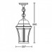 Уличный светильник подвесной 91305L Gb Oasis Light