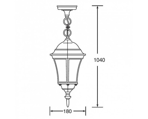 Уличный светильник подвесной 91305S Gb Oasis Light Уличный светильник подвесной 91305S Gb Oasis Light
