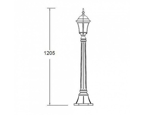 Наземный фонарь 91307S Bl Oasis Light Наземный фонарь 91307S Bl Oasis Light