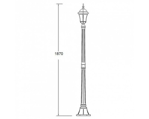 Наземный фонарь 91308S Bl Oasis Light Наземный фонарь 91308S Bl Oasis Light