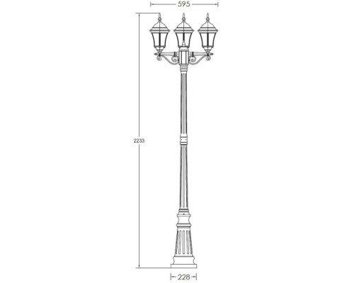 Наземный фонарь ASTORIA 1 S 91309SB Gb Oasis Light Наземный фонарь ASTORIA 1 S 91309SB Gb Oasis Light