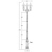 Наземный фонарь ASTORIA 1 L 91310LB/E7 Bl Oasis Light