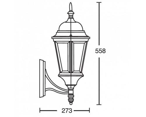 Настенный фонарь уличный 91401L Bl Oasis Light Настенный фонарь уличный 91401L Bl Oasis Light
