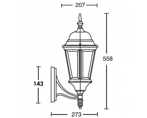 Настенный фонарь уличный 91401L Gb Oasis Light Настенный фонарь уличный 91401L Gb Oasis Light