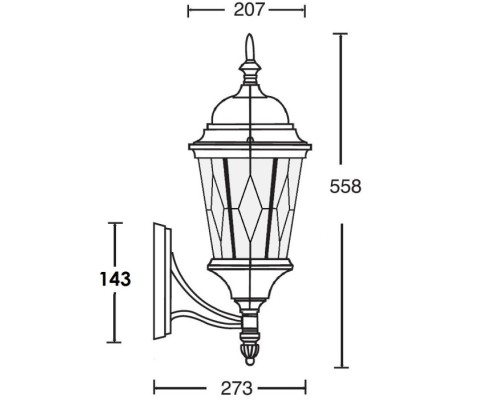 Настенный фонарь уличный ASTORIA 2M 91401M Gb ромб Oasis Light Настенный фонарь уличный ASTORIA 2M 91401M Gb ромб Oasis Light