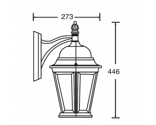 Настенный фонарь уличный 91402L Bl Oasis Light Настенный фонарь уличный 91402L Bl Oasis Light