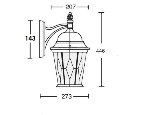 Настенный фонарь уличный ASTORIA 2M 91402M Bl ромб Oasis Light Настенный фонарь уличный ASTORIA 2M 91402M Bl ромб Oasis Light