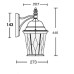 Настенный фонарь уличный ASTORIA 2M 91402M Bl ромб Oasis Light