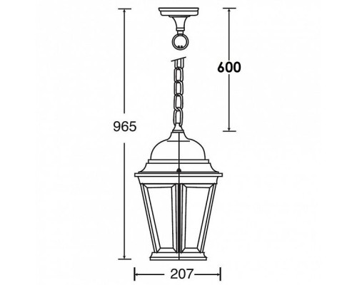 Уличный светильник подвесной 91405L Gb Oasis Light Уличный светильник подвесной 91405L Gb Oasis Light