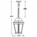Уличный светильник подвесной 91405L Gb Oasis Light