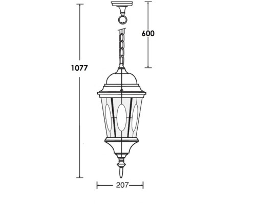 Уличный светильник подвесной ASTORIA 2M 91405M Bl овал Oasis Light Уличный светильник подвесной ASTORIA 2M 91405M Bl овал Oasis Light