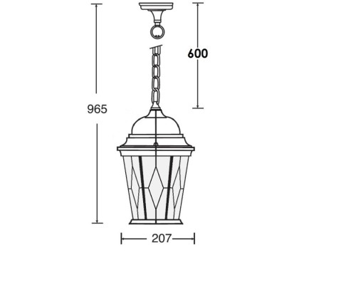 Уличный светильник подвесной ASTORIA 2M 91405M Bl ромб Oasis Light Уличный светильник подвесной ASTORIA 2M 91405M Bl ромб Oasis Light