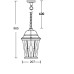 Уличный светильник подвесной ASTORIA 2M 91405M Bl ромб Oasis Light