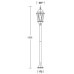 Наземный фонарь ASTORIA 2M 91406M Bl овал Oasis Light