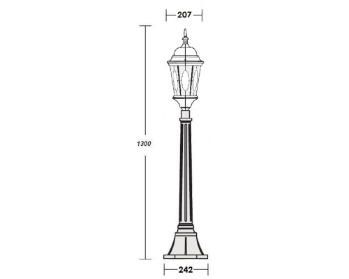 Наземный фонарь ASTORIA 2M 91407M Bl овал Oasis Light Наземный фонарь ASTORIA 2M 91407M Bl овал Oasis Light
