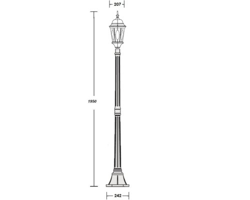 Наземный фонарь ASTORIA 2M 91408M Bl овал Oasis Light Наземный фонарь ASTORIA 2M 91408M Bl овал Oasis Light