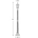 Наземный фонарь ASTORIA 2M 91408M Bl овал Oasis Light