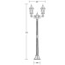 Наземный фонарь ASTORIA 2M 91408MA Bl овал Oasis Light