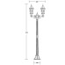 Наземный фонарь ASTORIA 2M 91408MA Gb ромб Oasis Light