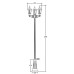 Наземный фонарь ASTORIA 2 91410LB B2 Bl Oasis Light