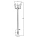 Наземный фонарь ASTORIA 2M 91410MB B2 Bl овал Oasis Light