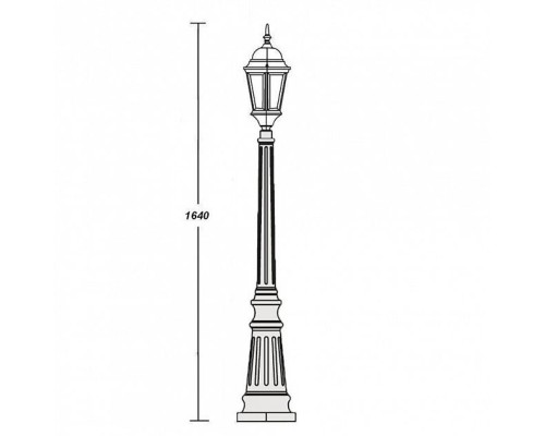 Наземный фонарь 91411L Bl Oasis Light Наземный фонарь 91411L Bl Oasis Light