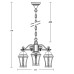 Уличный светильник подвесной ASTORIA 2 91470L/3 Gb Oasis Light