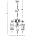 Уличный светильник подвесной ASTORIA 2M 91470M/3 Bl овал Oasis Light