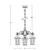 Уличный светильник подвесной ASTORIA 2M 91470M/3 Bl ромб Oasis Light