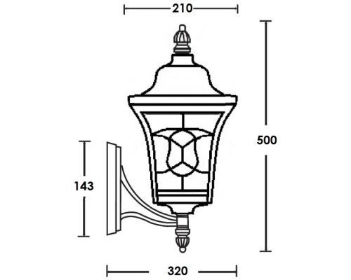 Настенный фонарь уличный VENECIA 2L 91801L/04 Bl Oasis Light Настенный фонарь уличный VENECIA 2L 91801L/04 Bl Oasis Light