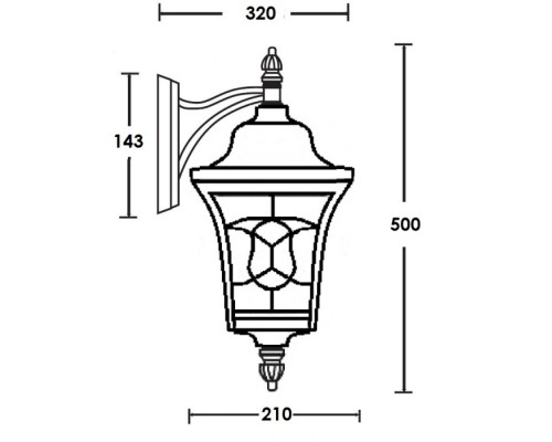 Настенный фонарь уличный VENECIA 2L 91802L/04 Bl Oasis Light Настенный фонарь уличный VENECIA 2L 91802L/04 Bl Oasis Light