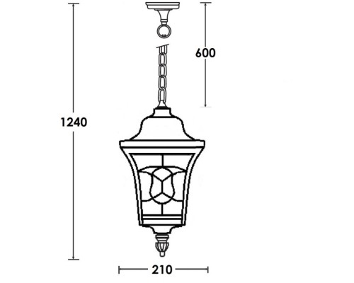 Уличный светильник подвесной VENECIA 2L 91805L Bl Oasis Light Уличный светильник подвесной VENECIA 2L 91805L Bl Oasis Light